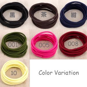 ヘアゴム リングゴム 金具なし 3mm 2.5...の詳細画像2