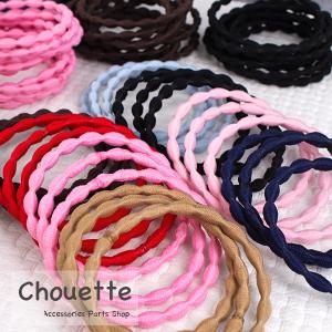 ヘアゴム リングゴム プードル 太ゴム 全8色 パーツ レジン キッズ