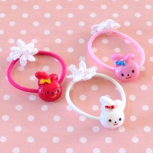 ゆめかわラメのレインボー/流れ星のヘアゴム/クリップセット 4個 ヘア