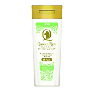 ライオン (LION) クイック&amp;リッチ トリートメントインシャンプー 全犬種用 フォレストグリーン 200ml