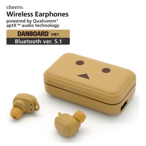 ワイヤレスイヤホン Bluetooth 5.1 iPhone Android 高音質 ダンボー チーロ cheero DANBOARD Wireless Earphones モバイルバッテリー機能付き｜cheeromart