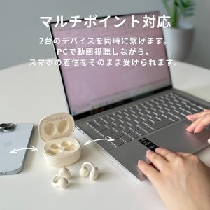 イヤーカフ イヤホン ワイヤレスイヤホン Bl...の詳細画像3