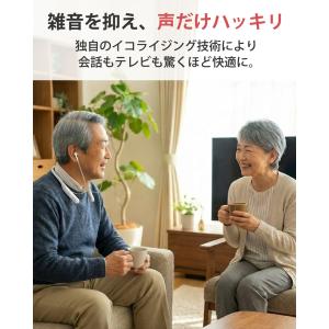 集音器 高齢者 充電式 軟骨伝導 イヤホン 首...の詳細画像3