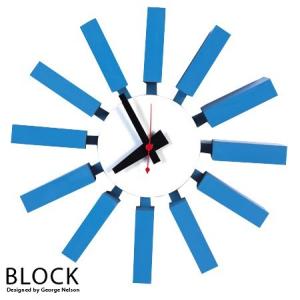 ジョージ・ネルソン ネルソンクロック 「ブロック」 掛け時計　（CW06）｜cheers-eshop