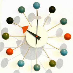 掛け時計 ブロック ジョージ・ネルソン リプロダクト 直径31cm （ 時計