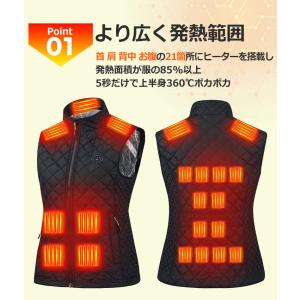 【在庫処分・クーポンで1,680円】電熱ベスト...の詳細画像4