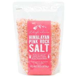 シェフズチョイス ヒマラヤ岩塩 1kg × 2袋 ミル用 粗めロックタイプ Pink Rock Salt with Grinder 岩塩 ピンクソルト ぴんくそると ピンク岩塩 [83L2]｜chefschoice-japan