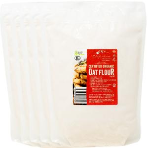 シェフズチョイス オーガニック オーツフラワー 1kg×5袋  Organic Oat Flour パウダー オーツ粉 オートミール粉末 オーツ麦 オートミール粉 [OATF1K5]｜chefschoice-japan