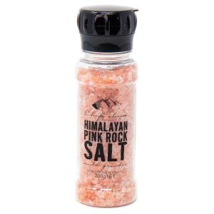シェフズチョイス ヒマラヤ岩塩 200g × 1本 ミル付き BPAフリーボトル Pink Rock Salt with Grinder 岩塩 ピンクソルト ぴんくそると ピンク岩塩 [TD]｜chefschoice-japan