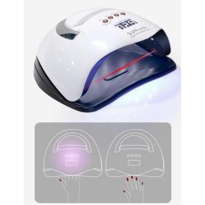 ジェルネイルライト 280W 10秒硬化 速乾LED ＆ UV 66個配置 ホワイト 赤外線センサー 自動感知 UVライト ジェルネイルライト