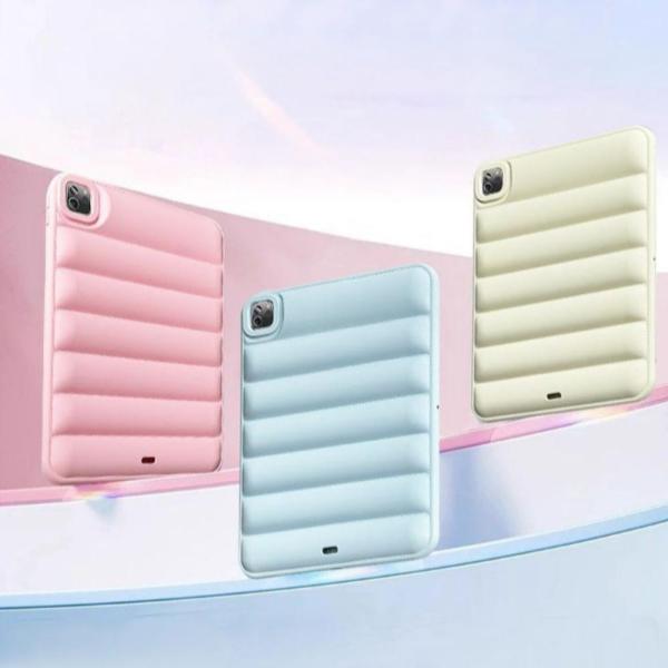 iPad ケース mini Air Pro カバー ダウン風 パステルカラー アイパッド iPadP...