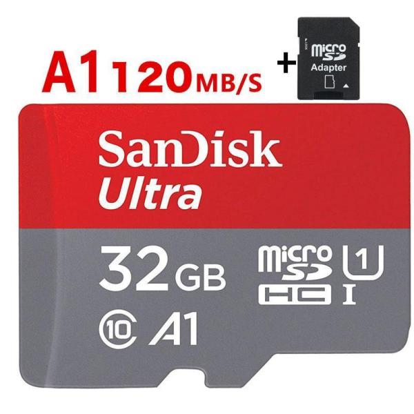 microsdカード 32GB SanDisk サンディスク 120MB/秒 アプリ最適化 A1対応...