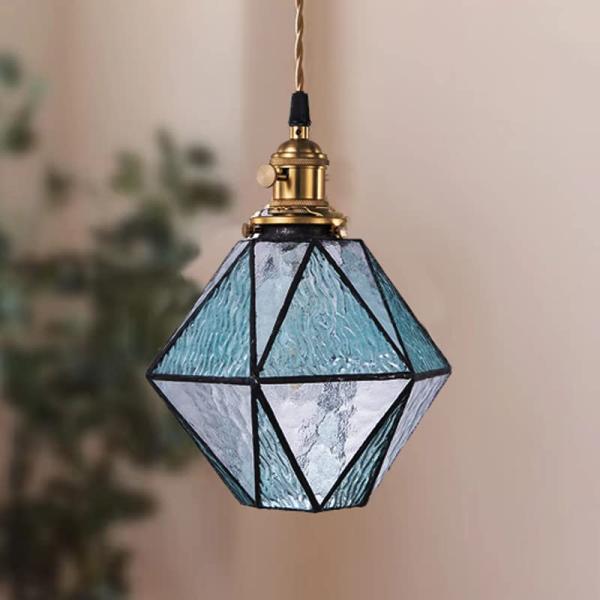 Chende公式店 ペンダントライト　ガラス　おしゃれ　青緑　北欧　1灯　シーリングライト　LED　...