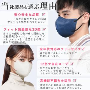 【大好評】マスク 不織布 大きめ/小さめ 立体...の詳細画像5