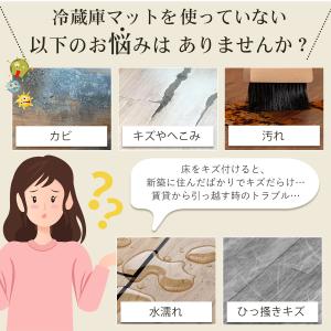 冷蔵庫マット 透明 防カビ 冷蔵庫下 マット ...の詳細画像2