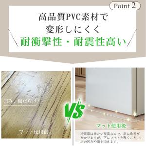 冷蔵庫マット 透明 防カビ 冷蔵庫下 マット ...の詳細画像5