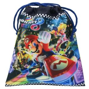 スーパーマリオ マリオカート8 巾着袋 Mサイズ 巾着Ｍ上靴入れ