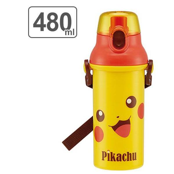 水筒 480ml 直飲みプラボトル ポケットモンスター ピカチュウ フェイス ポケモン