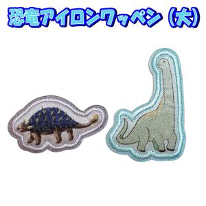 ワッペン アイロン おしゃれ 刺繍 プテラノドン 恐竜シルエット 名前