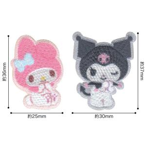 ワッペン マイメロ クロミ 2個入り サンリオ...の詳細画像2