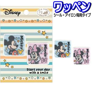 ワッペン 2枚セット ディズニー ミッキーミニー...の商品画像