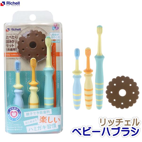 【ステップ3・4＆仕上げ磨き2】 たべたら歯みがきセット 奥歯用 ベビー 歯ブラシ リッチェル 歯み...