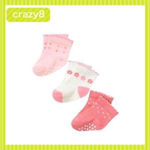 クレイジーエイト 正規品 Crazy8 とってもかわいいピンクのベビー用靴下３足セット♪ソックス (NB 3M 6M 9M 12M 新生児 3ヶ月 6ヶ月 9ヶ月 12ヶ月 1歳 1才 女…