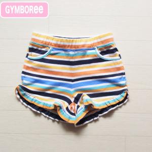 ジンボリー正規アウトレット品(Gymboree-2)カラフルなボーダーがかわいいニットショートパンツ...