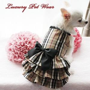 オーダーメイドセレブな犬服のホワイトウールワンピース : オーダー