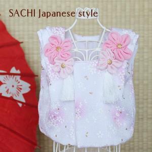 オーダーメイド犬服の着物被布コートちりめん桜ピンク : オーダー