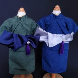 オーダーメイド犬服【数量限定】犬の絞り浴衣しずく紫月有松絞り