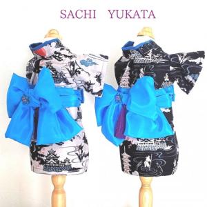 オーダーメイド犬服の着物被布コートちりめん桜ピンク : オーダー