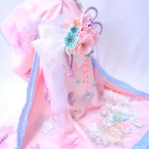 オーダーメイド犬服の着物大振袖ー藤ものがたりお引きずり : オーダー