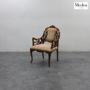 最高峰 Medea メデア IDC大塚家具 ART919 アームチェア サロンチェア/ラウンジチェア/肘掛け椅子 アールヌーヴォー イタリア ?