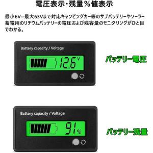 Keenso Ledデジタルバッテリーインジケーターメーターゲージ Lcdバッテリー容量モニターゲージメーター Lcdアワーメーター付き ゴ その他計器類 Royaldiamondlabradoodles Com