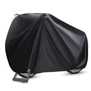 自転車カバー 29インチまで対応 サイクルカバー PUコーティング 210T UVカット ワンタッチバックル ゴム紐耐熱 防水 防塵 耐熱