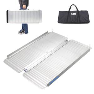 Ruedamann 長さ91.5cm*幅73cm 耐荷重300kg アルミ折り畳み式スロープ