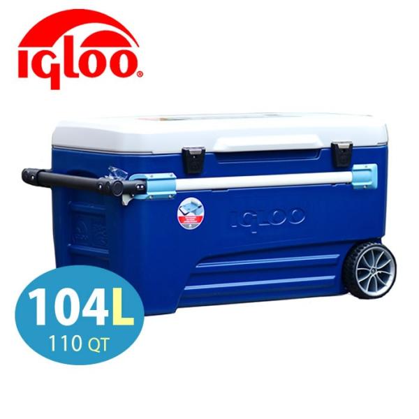 クーラーボックス 110コート イグルー 大型 大容量 104L 便利 キャスター付き IGLOO ...