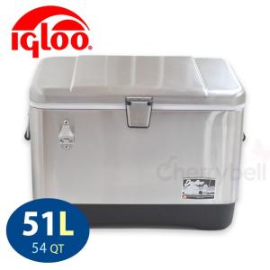 クーラーボックス イグルー 54QT/51Lステンレス 2019年 IGLOO イグロー｜cherrybell