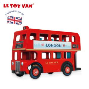 ロンドンバス 車 お人形ごっこ ミニチュア 二階建て ままごと 木のおもちゃ  レトイバン Le Toy Van レ・トイ・バン ロンドンバス おもちゃ 木製 LETOYVAN｜cherrybell