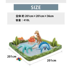 プール ビニールプール すべり台付き シャワー...の詳細画像2