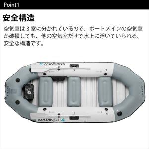 ゴムボート ボート 船 手漕ぎ 4人乗り オー...の詳細画像4