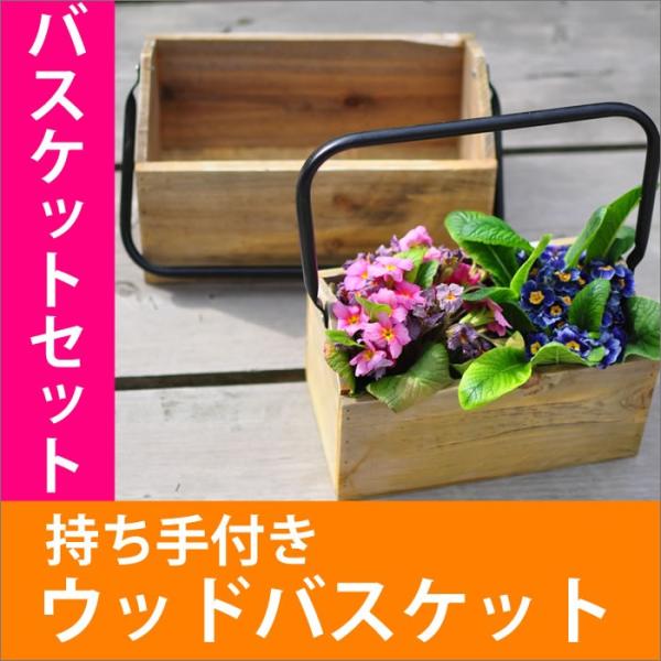 植木鉢 ウッドプランター 2セット プランター 取っ手付き ガーデニング 寄せ植え 多肉植物 多肉 ...