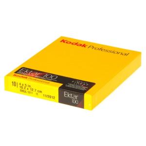 Kodak カラーネガティブフィルム プロフェッショナル用 エクター100 4X5(10枚入り) 1587484｜cherrype