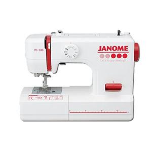 JANOME ジャノメ 電動ミシン 「両手が使えるフットコントローラータイプ」 PJ-100 赤