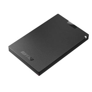 バッファロー SSD-PG1.0U3-BC USB3.2(Gen1) ポータブルSSD Type-A 1.0TB ブラック｜cherrype