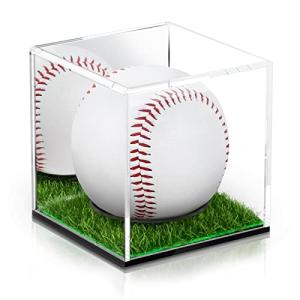 野球ボールケース サインボールケース 野球用 アクリル製 ディスプレイケース 保護 展示 防塵 四角型 コレクションケース 透明ケース(ミラー)｜cherrype