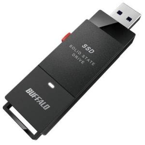 バッファロー ( BUFFALO ) PC対応 USB3.2(Gen2) TV録画 スティック型SSD 1TB ブラック Type-C付属 SSD-S｜cherrype