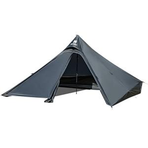 OneTigris TETRA ワンポールテント ソロテント ピラミッドテント インナーメッシュ 通気 日よけ 軽量 登山 旅 行 ソロキャンプ アウ｜cherrype