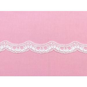 Lace-077 MOKUBA レース【67004】 ホワイト 16mm